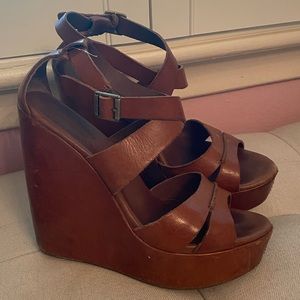 Kork-Ease Leather Wedges
